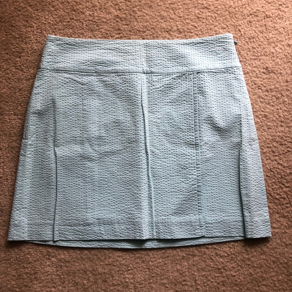 Vineyard Vines mini skirt - teal searsucker size 8